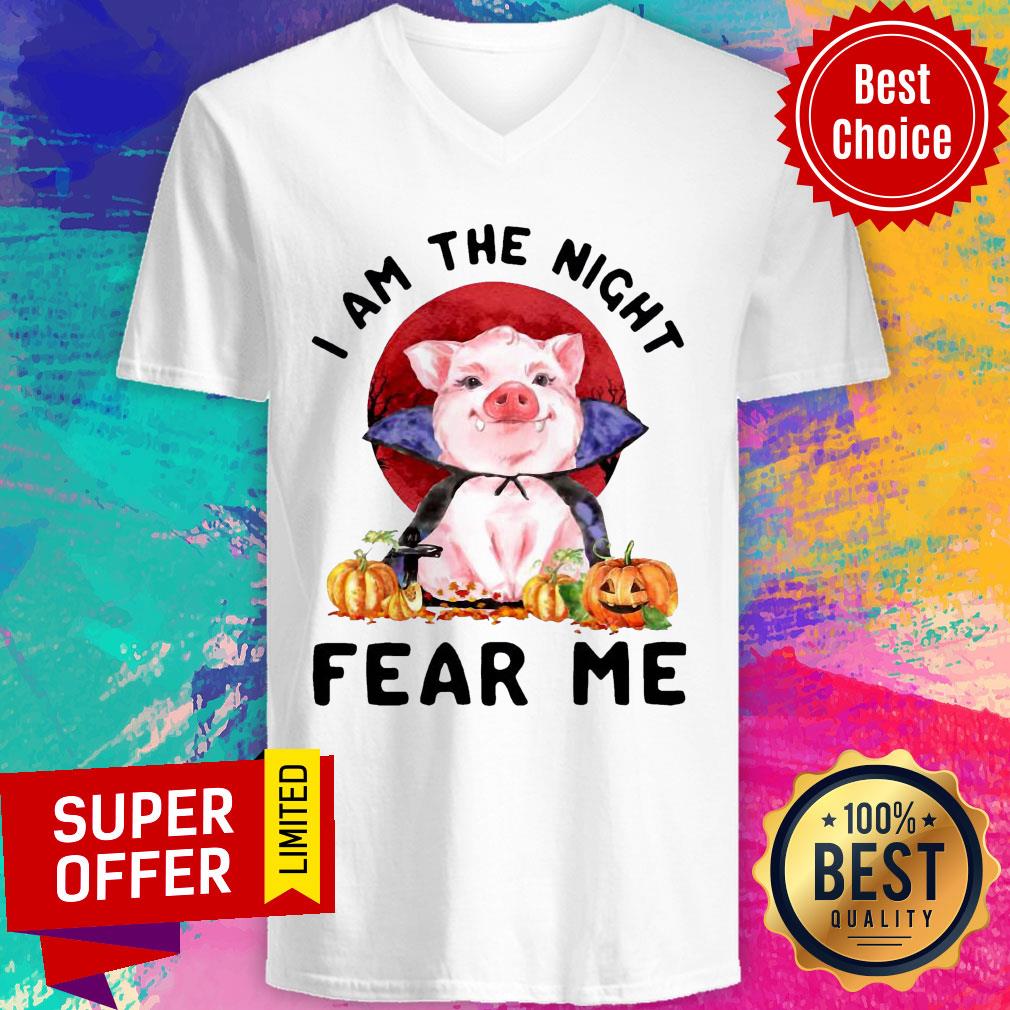 Pig Witch I Am The Night Fear Me Pumpkin Halloween Shirt - Image 3