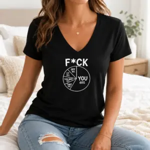 Alternative view of Hot Good Fck You Pie Chart Sarcastic Shirt