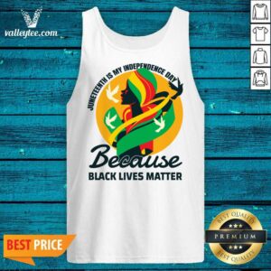 Alternative view of Juneteenth Is My Independence Day Because Black Lives Matter Shirt