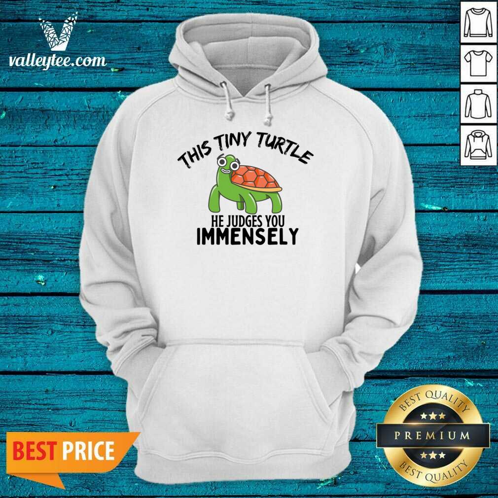 This Tiny Turtle He Judges You Immensely Shirt - Image 4