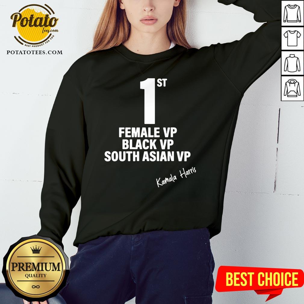 Good Kamala Harris First Female Black South Asian Vice President Shirt - Image 4