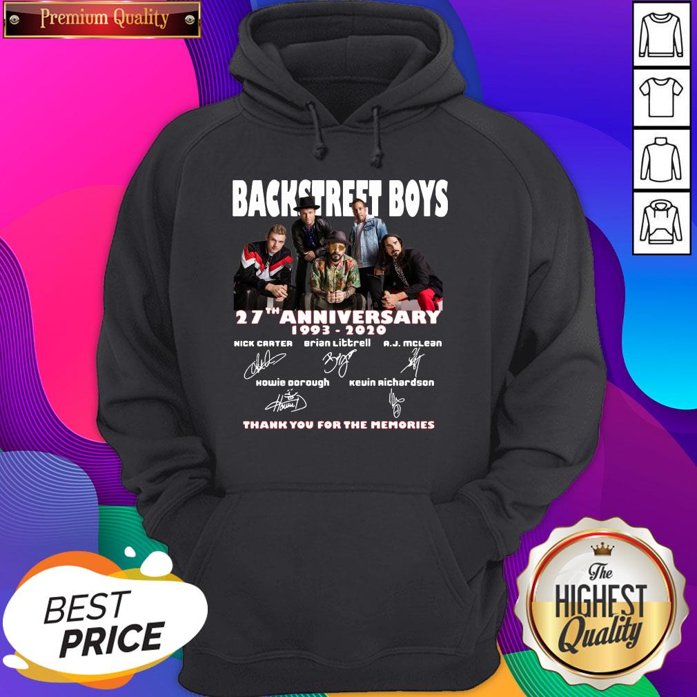 Pro Backstreet Boys 27th Anniversary Thank You For The Memories Signatures Shirt - Image 5
