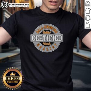 Good Certified Talkin' Vawls Ball-Knower Realist Circle Logo T-Shirt