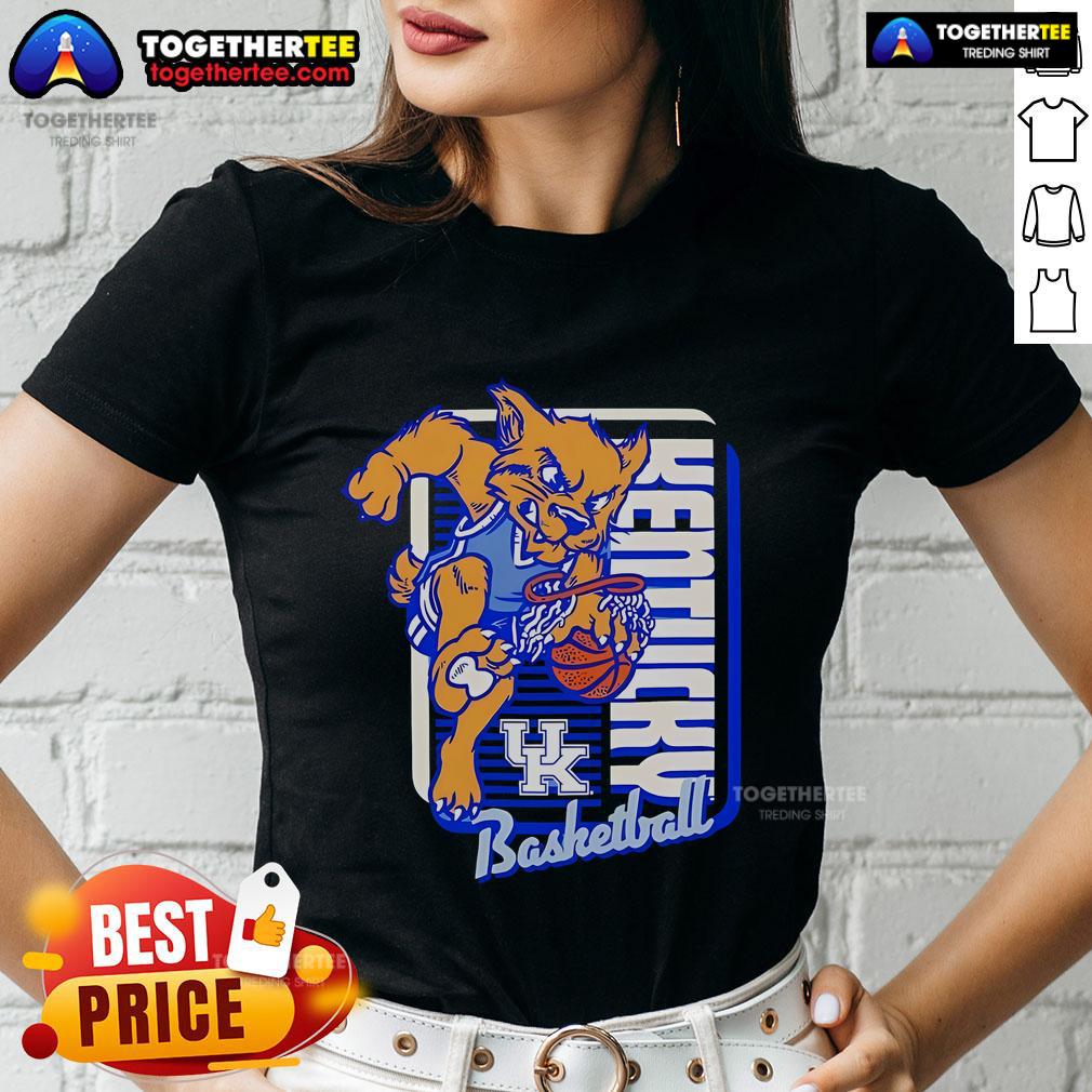 Official Kentucky Wildcats Basketball Mascot Dunk T-Shirt - Image 3