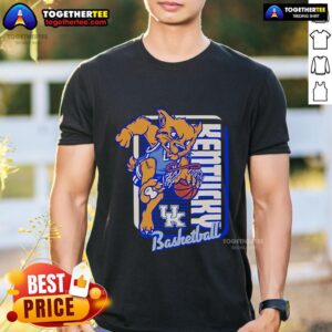 Official Kentucky Wildcats Basketball Mascot Dunk T-Shirt