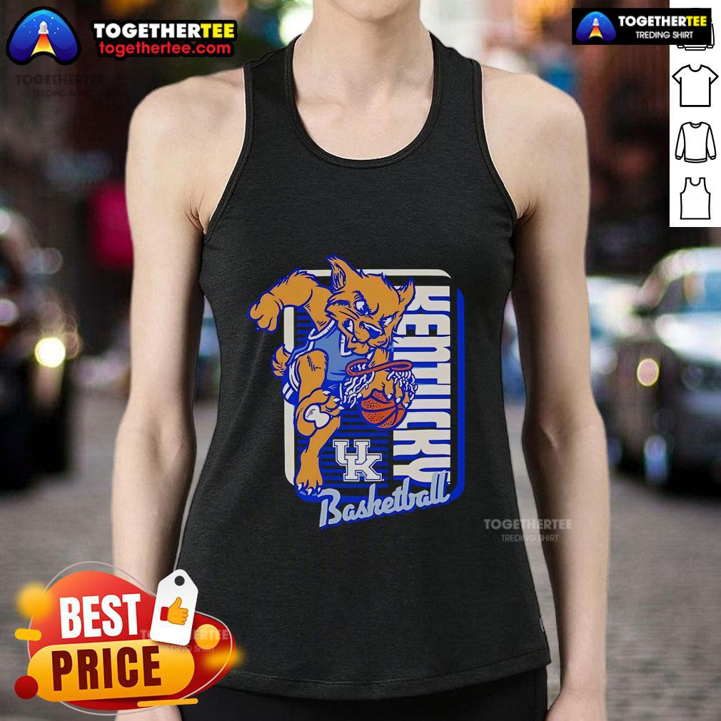 Official Kentucky Wildcats Basketball Mascot Dunk T-Shirt - Image 4