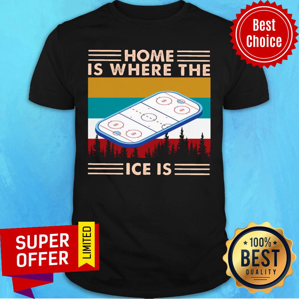 Home Is Where The Ice Is Vintage Retro Shirt