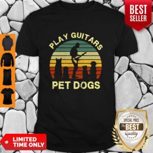 Top Play Guitars Player Pet Dogs Funny Gift For Dog Lovers Shirt