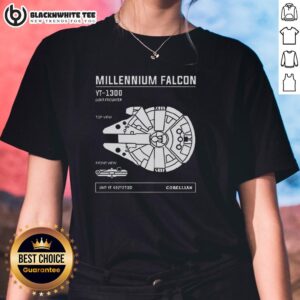 Alternative view of Good Star Wars Millennium Falcon YT-1300 Light Freighter T-Shirt