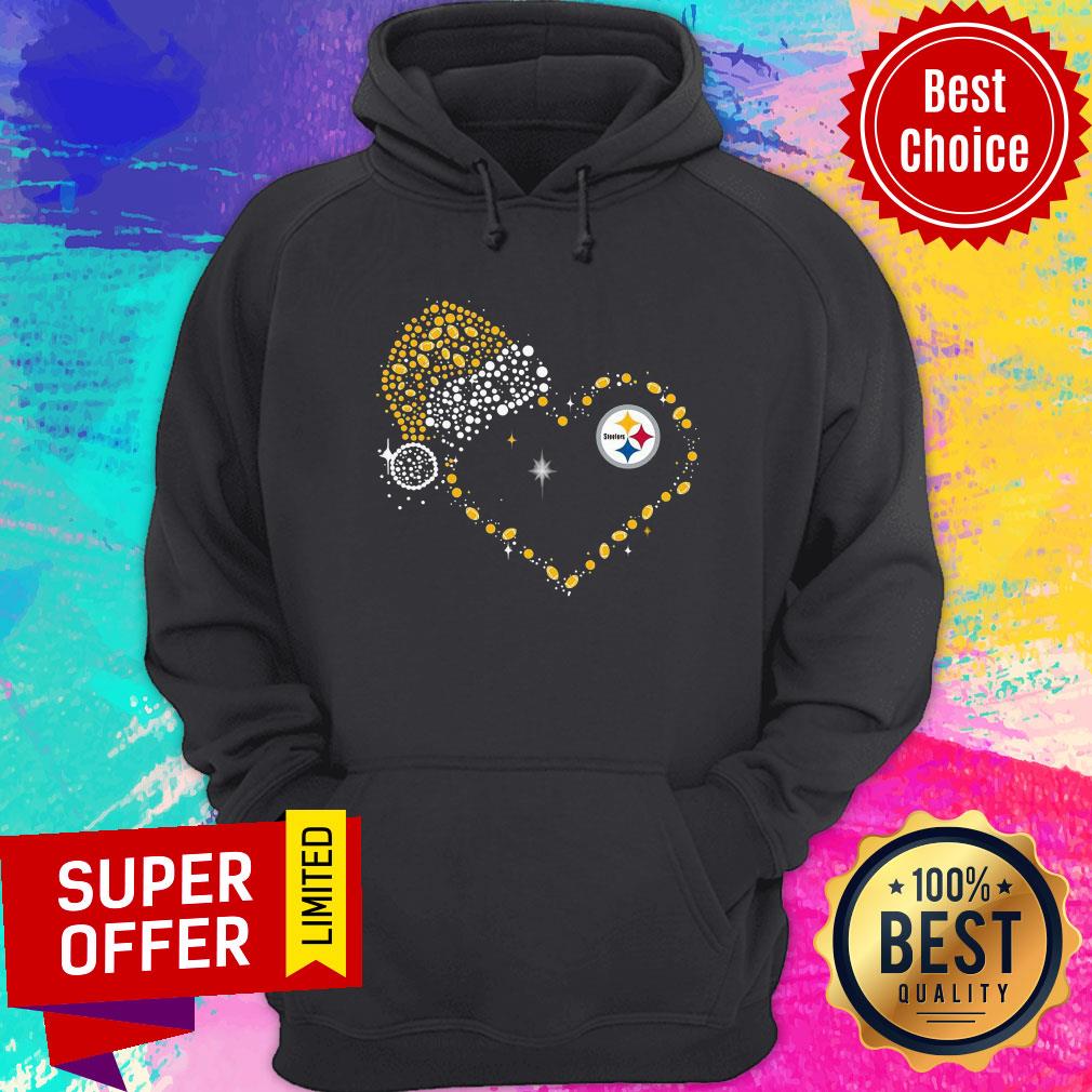 Good Santa Heaer Pittsburgh Steelers Diamond Shirt - Image 2
