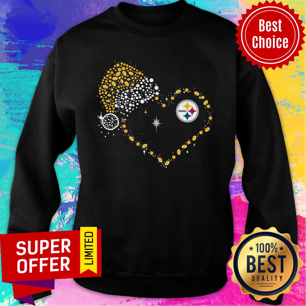 Good Santa Heaer Pittsburgh Steelers Diamond Shirt - Image 5