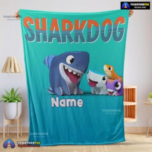 Official Cartoon Sharkdog Fintastic Halloween Blanket Fleece Customized Blanket