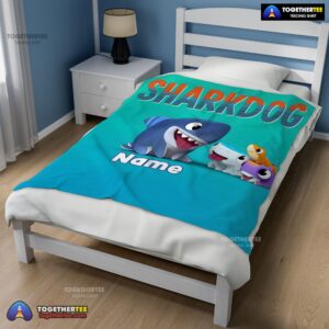 Alternative view of Official Cartoon Sharkdog Fintastic Halloween Blanket Fleece Customized Blanket
