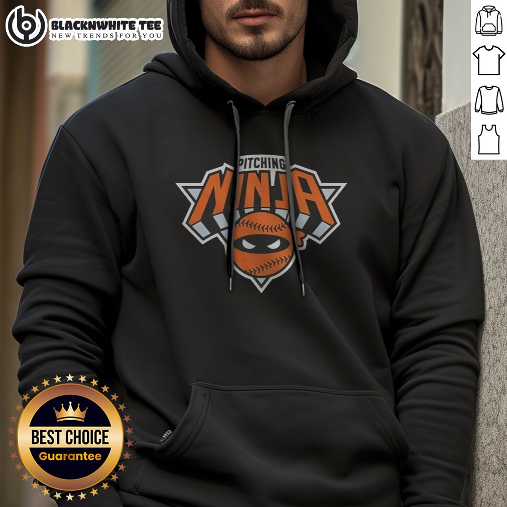 Awesome New York Knicks Pitching Ninja Shirt - Image 2