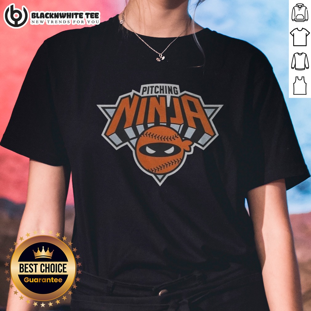 Awesome New York Knicks Pitching Ninja Shirt - Image 3