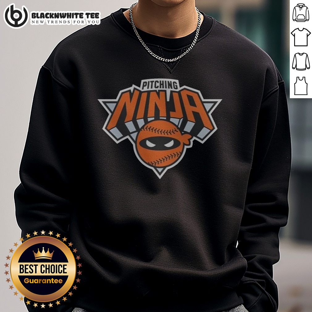 Awesome New York Knicks Pitching Ninja Shirt - Image 4