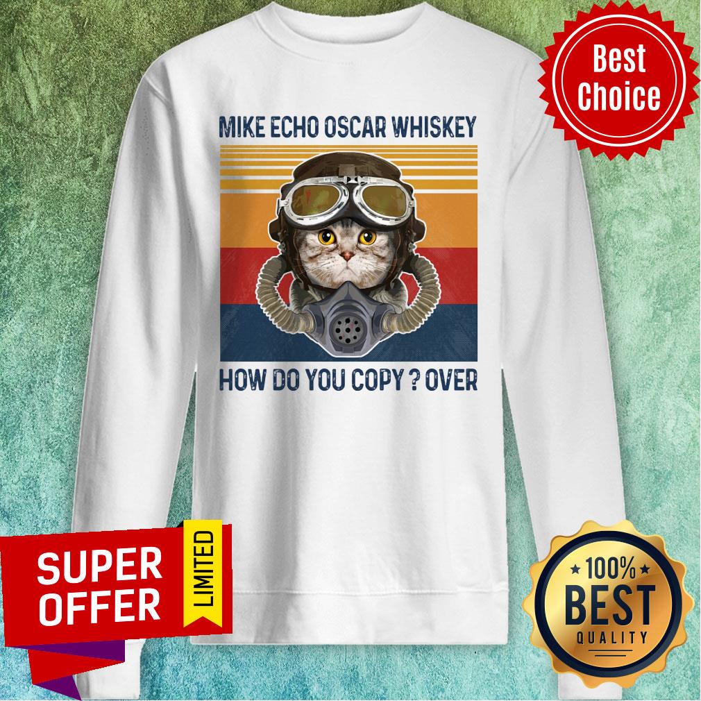 Cat Mike Echo Oscar Whiskey How Do You Copy Over Vintage Shirt - Image 5