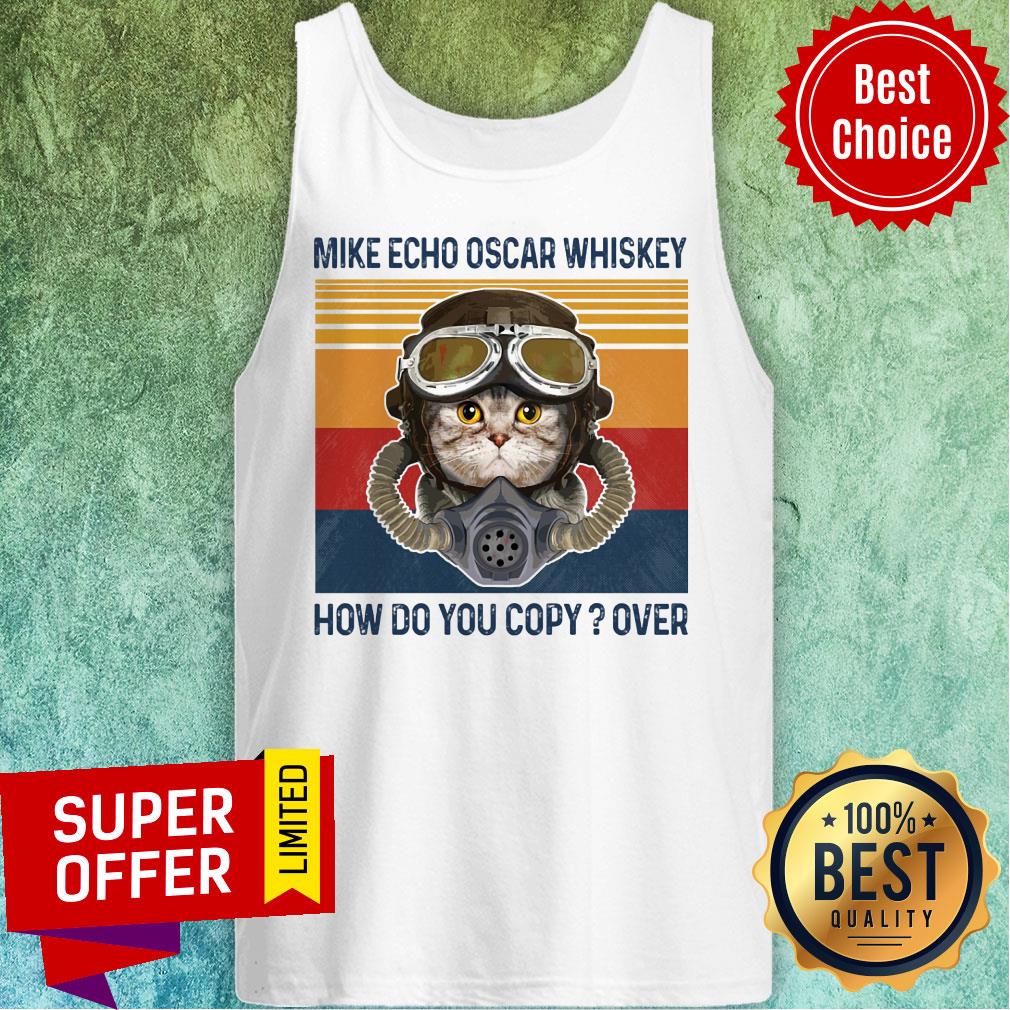 Cat Mike Echo Oscar Whiskey How Do You Copy Over Vintage Shirt - Image 4