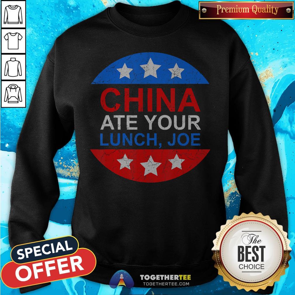 China Ate Your Lunch Joe Funny 2020 Presidential Debate Gift T-Shirt - Image 4