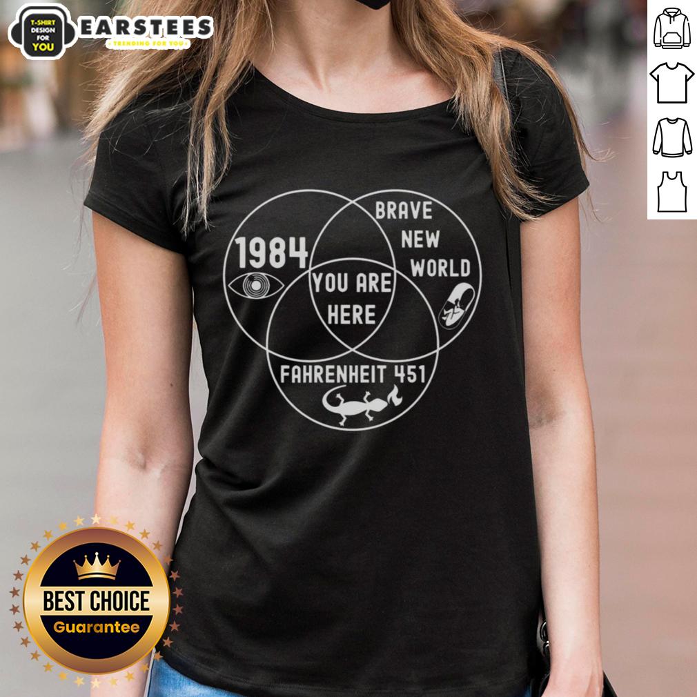 Good Dystopian Venn Diagram T-Shirt - Image 3