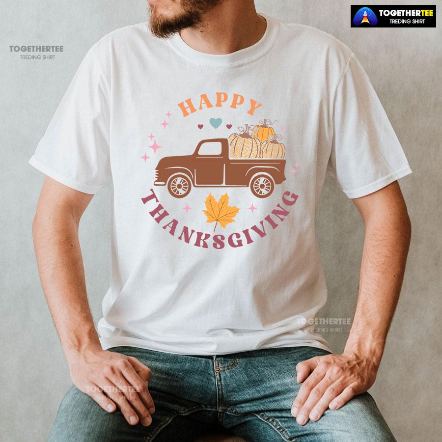 Happy Thanksgiving Pumpkin Leopard T-Shirt - Image 2
