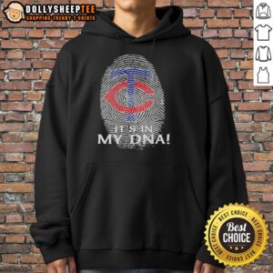 Alternative view of Original Minnesota Twins Baseball It's In My DNA Fingerprint T-Shirt