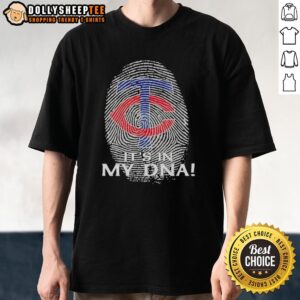 Original Minnesota Twins Baseball It's In My DNA Fingerprint T-Shirt