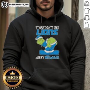Alternative view of Pretty Grinch If You Don't Like Detroit Lions Merry Kissmyass T-Shirt