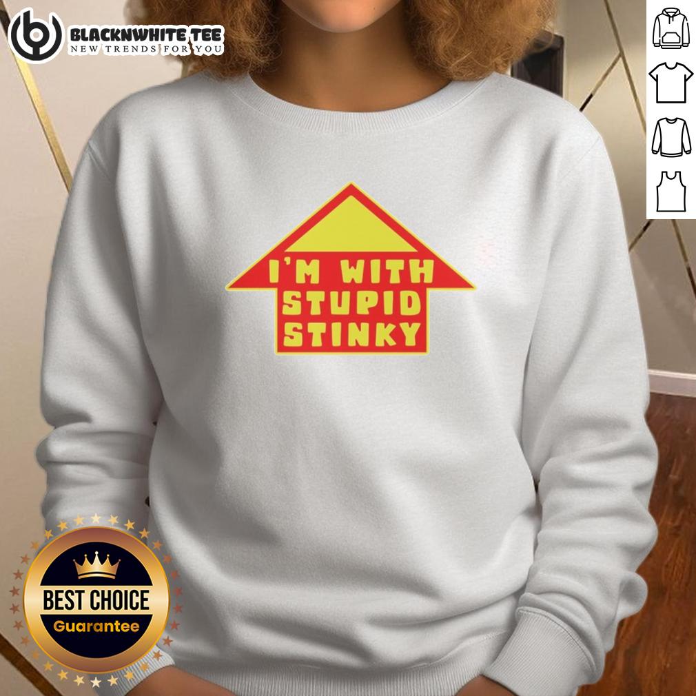 Hot I'm With Stupid Stinky T-Shirt - Image 5