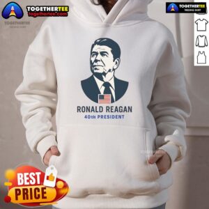 Alternative view of Premium Ronald Reagan 40th President Minimalistic T-Shirt