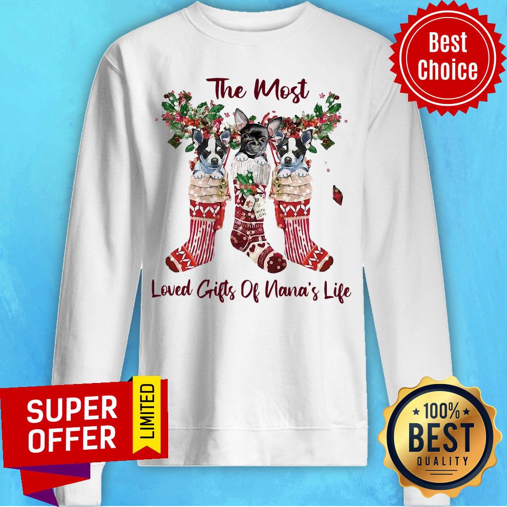 Top The Most Loved Gifts Of Nana’s Life Christmas Shirt - Image 4
