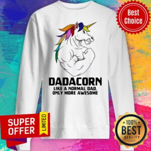 Alternative view of Premium Dadacorn Muscle Unicorn Fathers Day Shirt