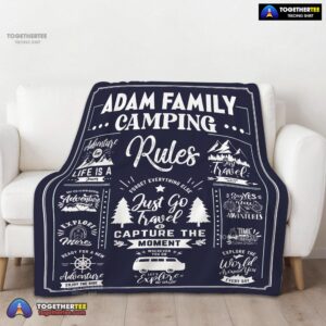 Alternative view of Official Family Camping Rulers Capture The Moment Blanket Fleece Customized Blanket
