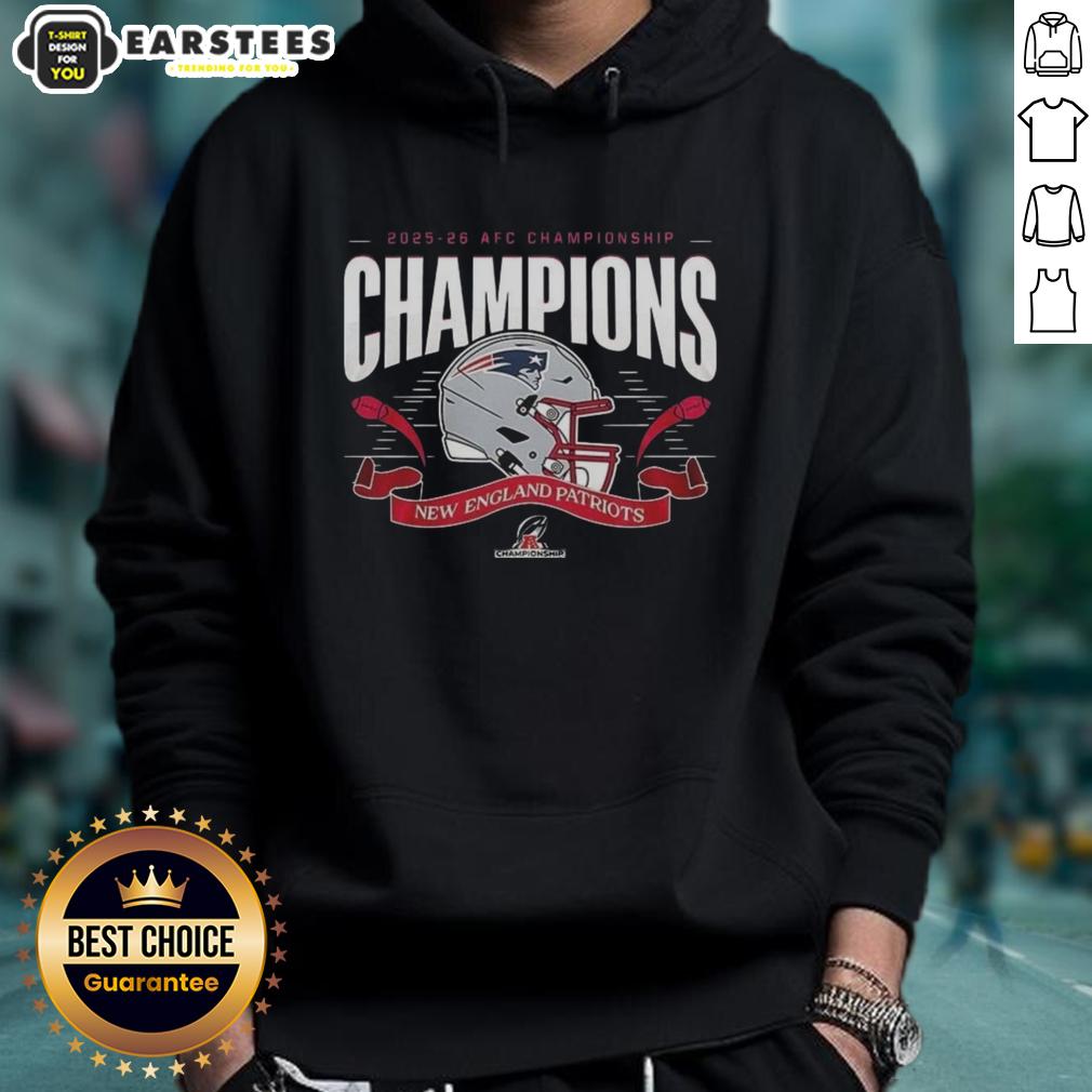 Premium New England Patriots 2025-2026 AFC Championship Champions T-Shirt - Image 2