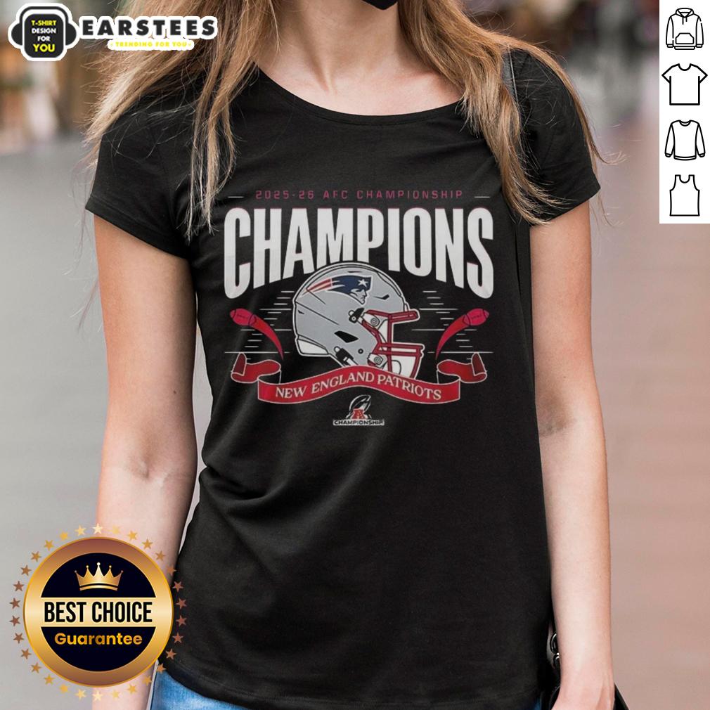 Premium New England Patriots 2025-2026 AFC Championship Champions T-Shirt - Image 3
