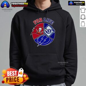 Alternative view of Official Tampa Bay Rays Buccaneers And Lightning For Life T-Shirt