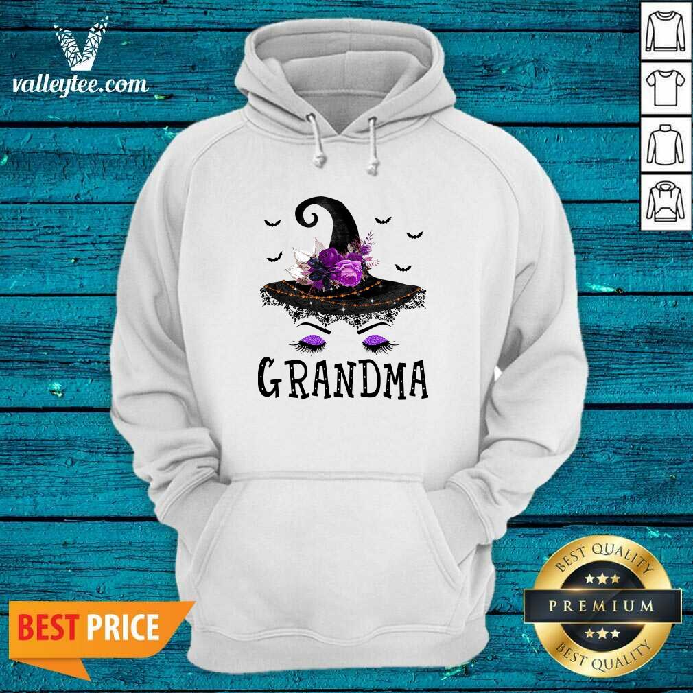 Cool Grandma Witch Hat Halloween Shirt - Image 2
