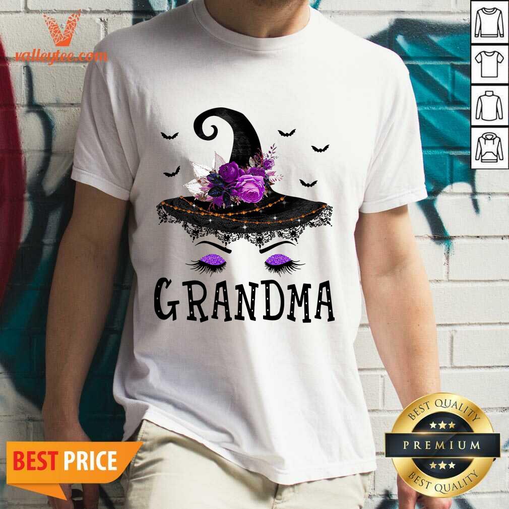 Cool Grandma Witch Hat Halloween Shirt