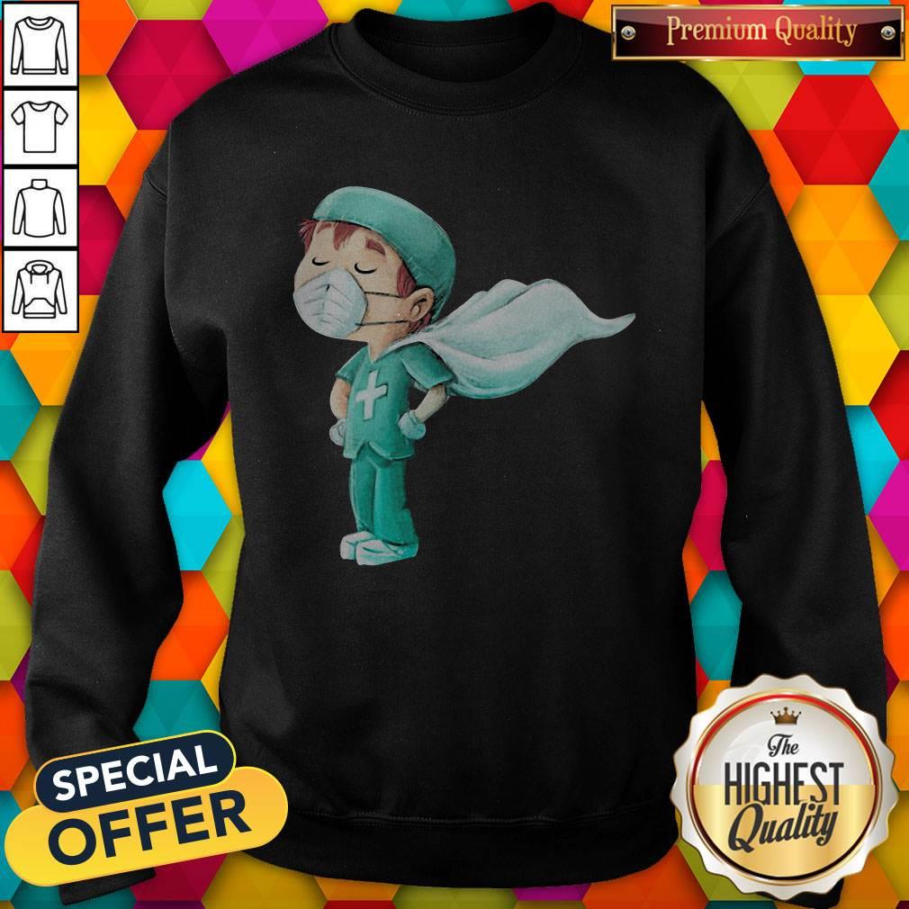 Doctor Hero Cape Mask Coronavirus Shirt - Image 5