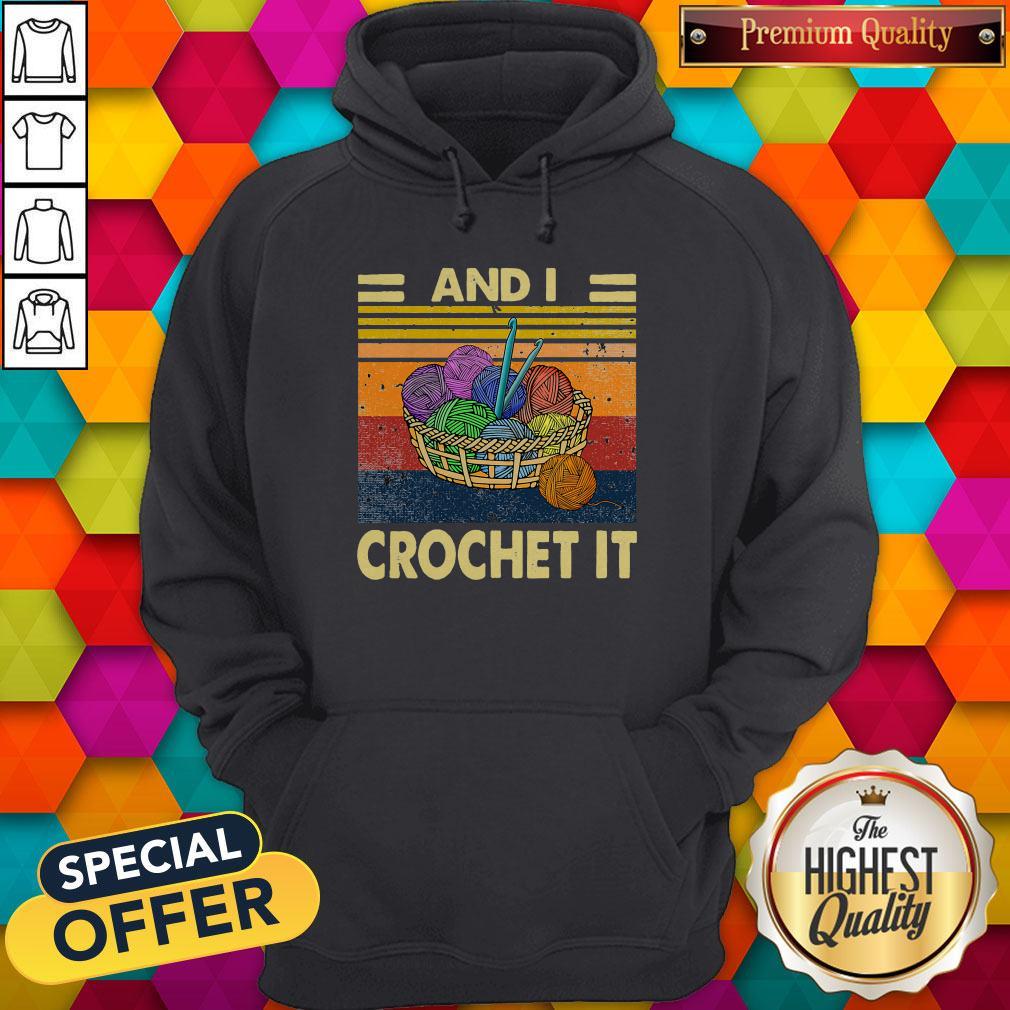 Knitting Im Sexy And I Crochet It Vintage Shirt - Image 2