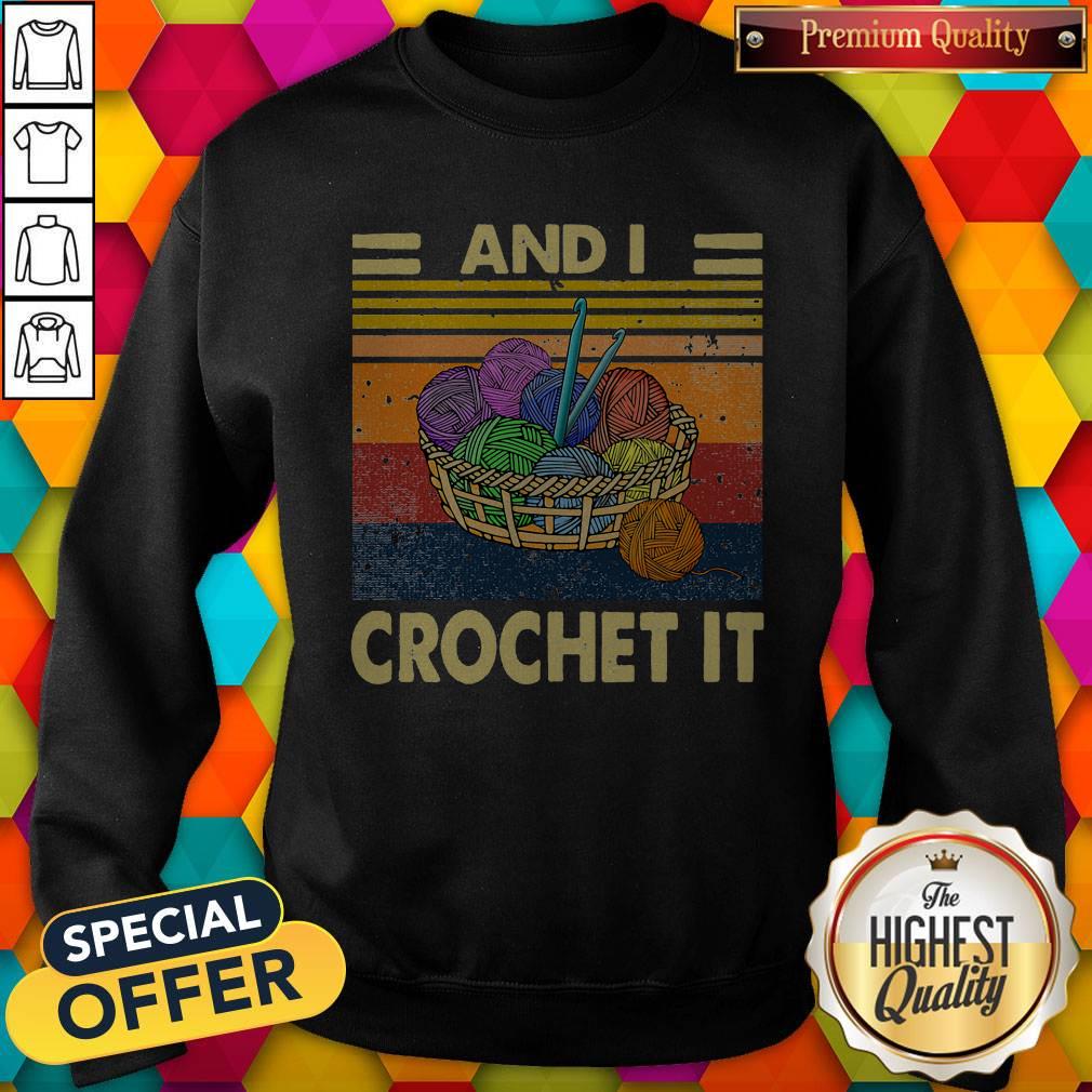 Knitting Im Sexy And I Crochet It Vintage Shirt - Image 5