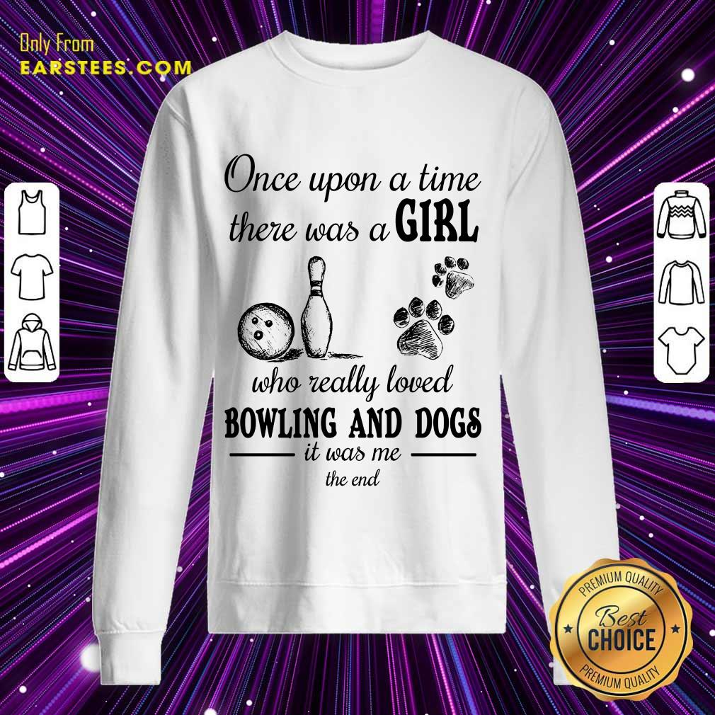 Top A Girl Who Loved Bowling And Dog Shirt - Image 3