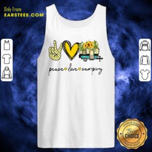 Alternative view of Top Peace Love Camping Shirt
