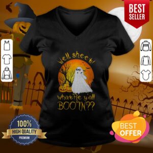 Alternative view of Pro Well Sheet Whatre Yall Boo In Ghost Pumpkin Sunset Halloween Shirt
