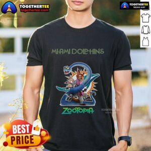 Premium Miami Dolphins Zootopia 2 T-Shirt