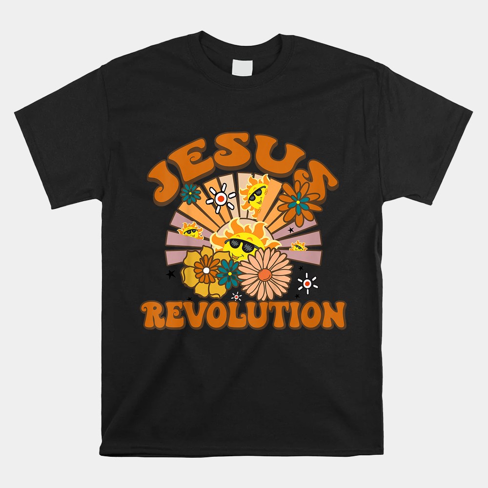 Jesus Revolution Funny Christian Groovy Boho Shirt - Image 4