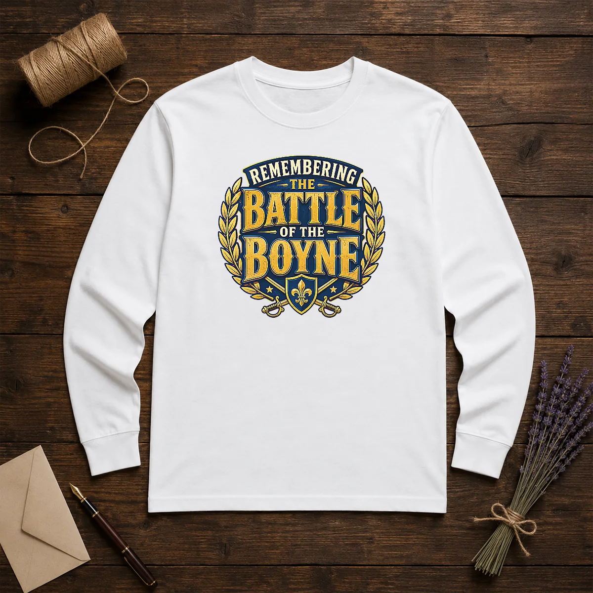 Original Pride In History Typography For Battle Of The Boyne Shirt - Image 5