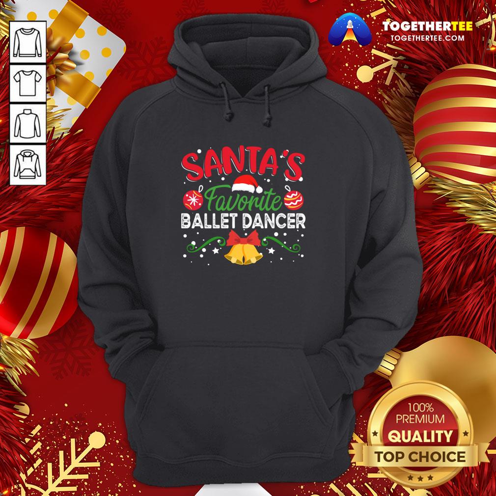 Original Santa’s Favorite Ballet Dancer Christmas Shirt - Image 5