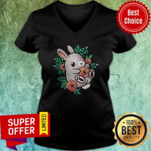 Alternative view of Awesome Floral Cute Bunny Shirt