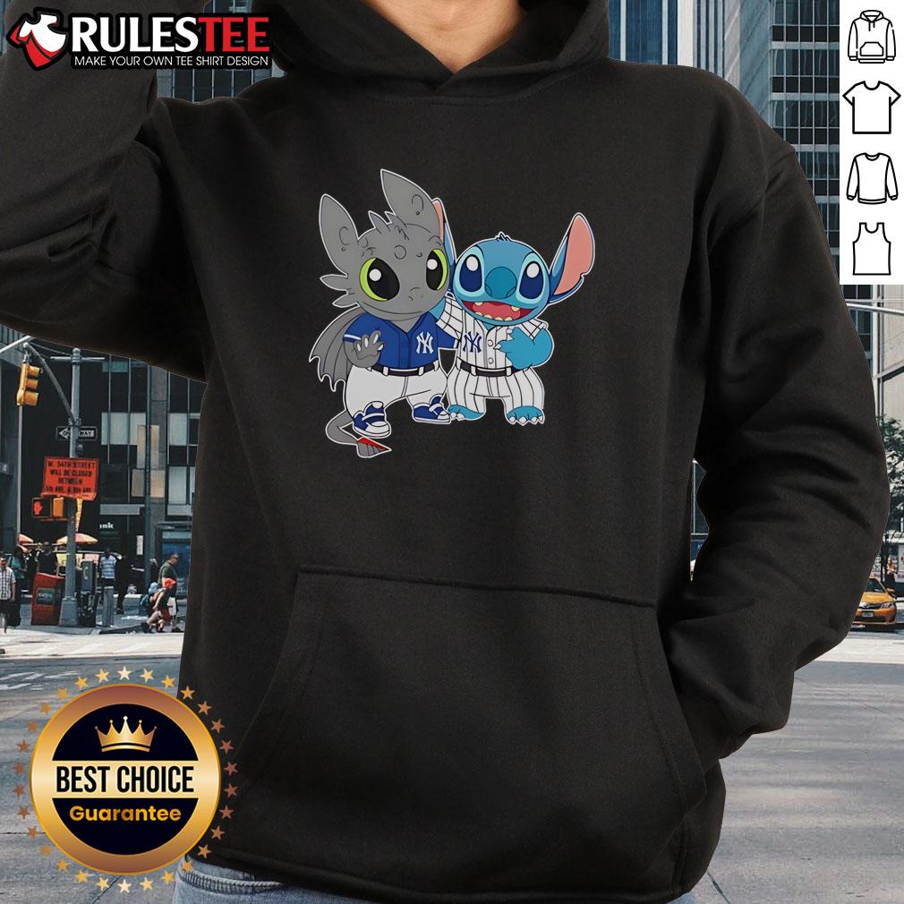 Cute New York Yankees Toothless X Stitch T-Shirt - Image 2